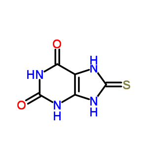 1H-purine-2,6-dione,3,7,8,9-tetrahydro-8-thioxo- Structure,2476-54-2Structure