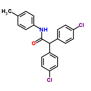 Benzeneacetamide,4-chloro-a-(4-chlorophenyl)-n-(4-methylphenyl)- Structure,24765-99-9Structure