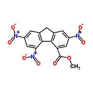 2,5,7-Trinitro-9-oxo-9H-fluorene-4-carboxylic acid methyl ester Structure,24867-50-3Structure