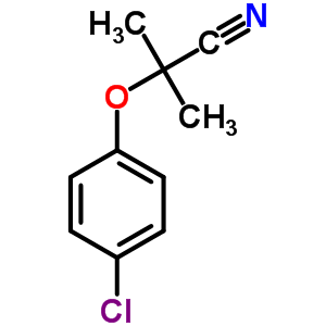 2-(4-Chlorophenoxy)-2-methylpropanenitrile Structure,24889-11-0Structure