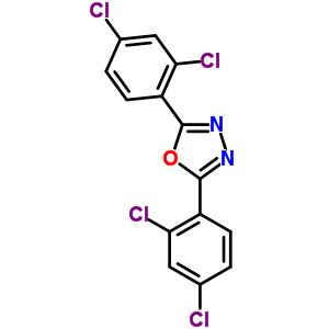 2,5-Bis(2,4-dichlorophenyl)-1,3,4-oxadiazole Structure,2492-00-4Structure