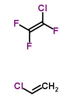 Chlorotrifluoro-ethen polymer with chloroethene Structure,24937-97-1Structure