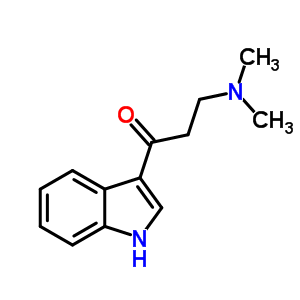 1-Propanone,3-(dimethylamino)-1-(1h-indol-3-yl)- Structure,24955-83-7Structure