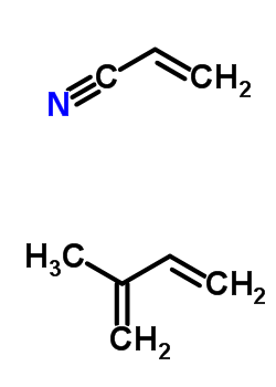 2-Propenenitrile, polymer with 2-methyl-1,3-butadiene Structure,25014-11-3Structure