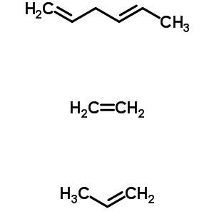 1,4-Hexadiene, polymer with ethene and 1-propene Structure,25038-37-3Structure