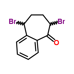 5H-benzocyclohepten-5-one,6,9-dibromo-6,7,8,9-tetrahydro- Structure,25040-10-2Structure