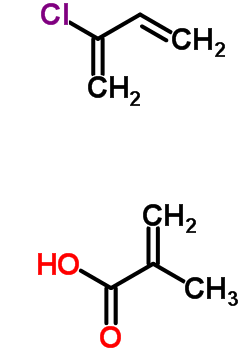 2-Methyl-2-propenoic acid polymer with 2-chloro-1,3-butadiene Structure,25053-30-9Structure