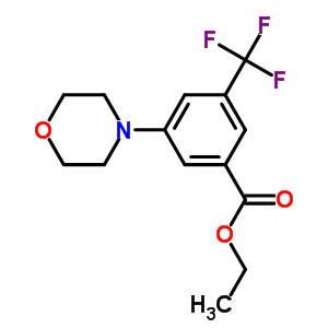 3-嗎啉-5-三氟甲基苯甲酸乙酯結構式_250682-07-6結構式