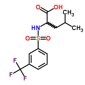 Leucine, n-[[3-(trifluoromethyl)phenyl]sulfonyl]- Structure,251097-65-1Structure