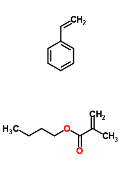 苯乙烯-甲基丙烯酸丁酯共聚物結(jié)構(gòu)式_25213-39-2結(jié)構(gòu)式