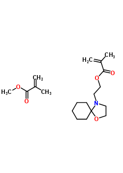 2-Methyl-2-propenoic acid methyl ester polymer with 2-(1-oxa-4-azaspiro[4.5]dec-4-yl)ethyl 2-methyl-2-propenoate Structure,25300-73-6Structure