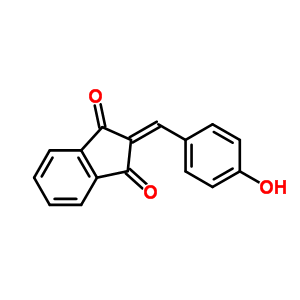 2-[(4-Hydroxyphenyl)methylene]-1h-indene-1,3(2h)-dione Structure,25329-41-3Structure