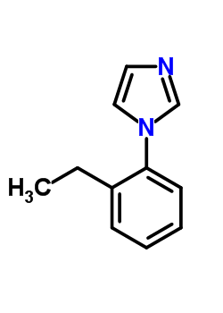 1-(2-乙基-苯基)-1H-咪唑結(jié)構(gòu)式_25364-41-4結(jié)構(gòu)式