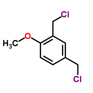 Benzene,2,4-bis(chloromethyl)-1-methoxy- Structure,25445-34-5Structure