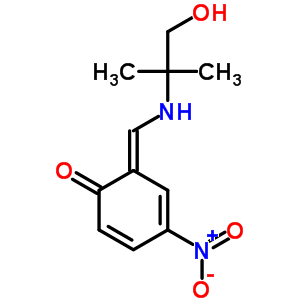 Phenol,2-[[(2-hydroxy-1,1-dimethylethyl)imino]methyl]-4-nitro- Structure,25458-15-5Structure