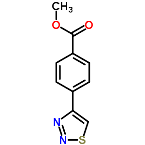 4-[1,2,3]Thiadiazol-4-yl-benzoic acid methyl ester Structure,254749-08-1Structure