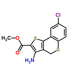 Methyl 3-amino-8-chloro-4h-benzo[b]thieno[2,3-d]thiine-2-carboxylate Structure,254982-11-1Structure