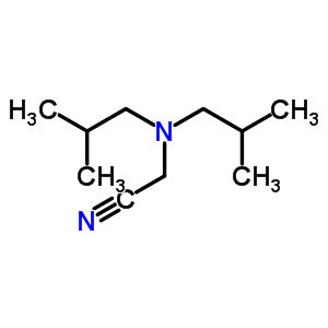 Acetonitrile,2-[bis(2-methylpropyl)amino]- Structure,25553-97-3Structure