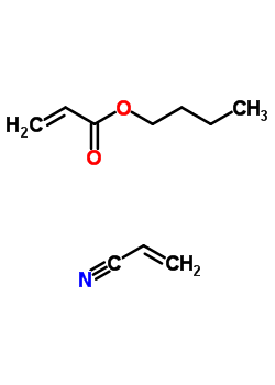 2-Propenoic acid, butyl ester, polymer with 2-propenenitrile Structure,25567-76-4Structure