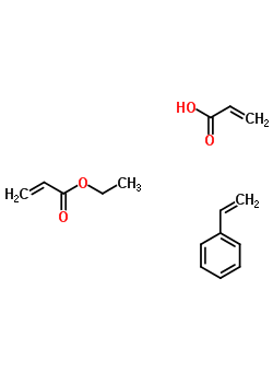 2-Propenoic acid polymer with ethenylbenzene and ethyl 2-propenoate Structure,25585-77-7Structure