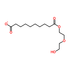 10-[2-(2-Hydroxyethoxy)ethoxy]-10-oxodecanoate Structure,25610-21-3Structure