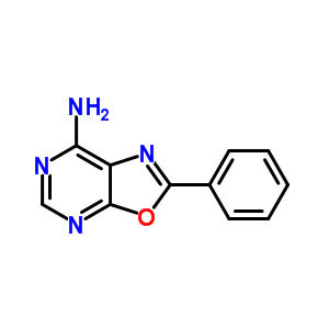 Oxazolo[5,4-d]pyrimidin-7-amine, 2-phenyl- Structure,25680-42-6Structure