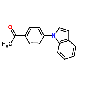 1-(4-吲哚-1-苯基)-乙酮結(jié)構(gòu)式_25700-07-6結(jié)構(gòu)式