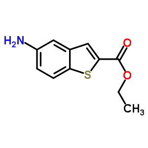 5-氨基-1-苯并噻吩-2-羧酸乙酯結(jié)構(gòu)式_25785-10-8結(jié)構(gòu)式