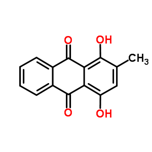 9,10-Anthracenedione,1,4-dihydroxy-2-methyl- Structure,2589-39-1Structure