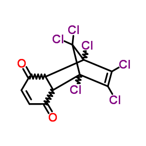 1,2,3,4,9,9-Hexachloro-1,4,4a,8a-tetrahydro-1,4-methanonaphthalene-5,8-dione Structure,2591-92-6Structure