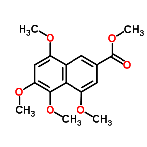 4,5,6,8-Tetramethoxy-2-naphthalenecarboxylic acid methyl ester Structure,25936-88-3Structure