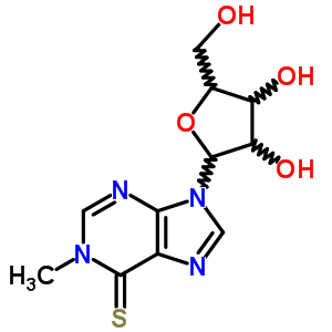 Inosine,1-methyl-6-thio-(9ci) Structure,26001-41-2Structure