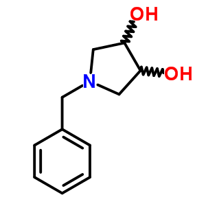 1-(Phenylmethyl)-3,4-pyrrolidinediol Structure,260389-82-0Structure