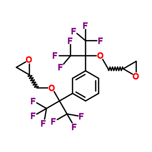 2,2-[1,3-亞苯基雙[[2,2,2-三氟-1-(三氟甲基)亞乙基]氧基亞甲基]]雙-環(huán)氧乙烷結構式_26146-93-0結構式