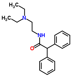 Benzeneacetamide,n-[2-(diethylamino)ethyl]-a-phenyl- Structure,2618-52-2Structure