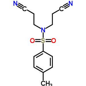 Benzenesulfonamide,n,n-bis(2-cyanoethyl)-4-methyl- Structure,2619-16-1Structure