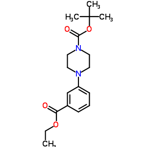 1-Boc-4-(3-(ethoxycarbonyl)phenyl)piperazine Structure,261925-94-4Structure