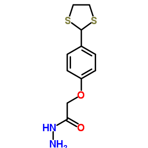 2-[4-(1,3-Dithiolan-2-yl)phenoxy]ethanohydrazide Structure,261959-05-1Structure