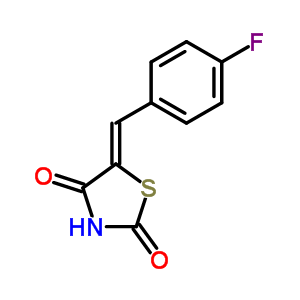 5-[(4-Fluorobenzylidene]-2,4-thiazolidinedione Structure,262601-87-6Structure