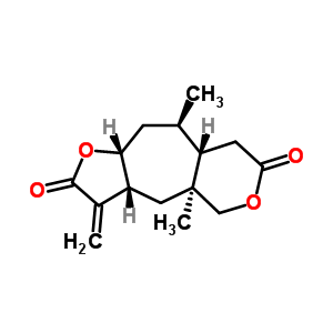 (3ar,4as,8as,9r,10ar)-八氫-4a,9-二甲基-3-亞甲基-呋喃并[2,3:5,6]環(huán)庚并[1,2-c]吡喃-2,7(3h,4h)-二酮結(jié)構(gòu)式_26305-91-9結(jié)構(gòu)式