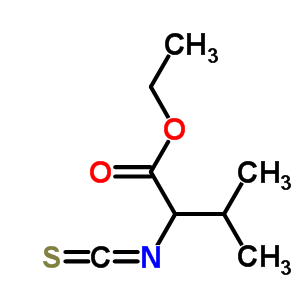 2-異硫代氰?；?3-甲基丁酸乙酯結(jié)構(gòu)式_26349-76-8結(jié)構(gòu)式