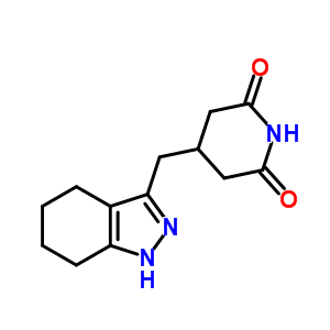 2,6-Piperidinedione,4-[(4,5,6,7-tetrahydro-1h-indazol-3-yl)methyl]- Structure,26365-85-5Structure