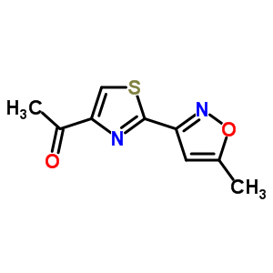 1-[2-(5-Methyl-3-isoxazolyl)-1,3-thiazol-4-yl]-1-ethanone Structure,263897-90-1Structure