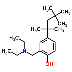 Phenol,2-[(diethylamino)methyl]-4-(1,1,3,3-tetramethylbutyl)- Structure,26398-72-1Structure