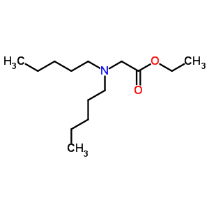 Glycine, n,n-dipentyl-,ethyl ester Structure,2644-26-0Structure