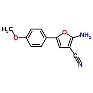 2-Amino-5-(4-methoxyphenyl)-3-furancarbonitrile Structure,26454-83-1Structure