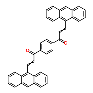 2-Propen-1-one,1,1-(1,4-phenylene)bis[3-(9-anthracenyl)- Structure,26473-76-7Structure