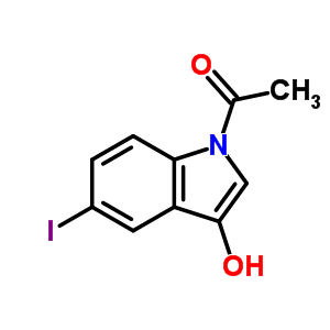 1-(3-羥基-5-碘-1H-吲哚-1-基)-乙酮結(jié)構(gòu)式_26490-99-3結(jié)構(gòu)式