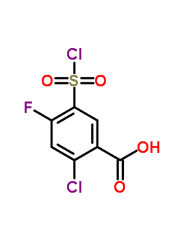 2-Chloro-5-chlorosulfonyl-4-fluorobenzoic acid Structure,264927-50-6Structure