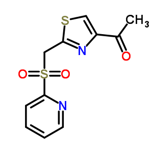 1-(2-[(2-Pyridylsulfonyl)methyl]-1,3-thiazol-4-yl)ethan-1-one Structure,265126-44-1Structure